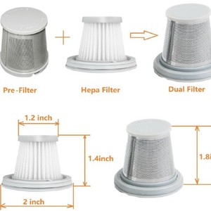 ตลับกรองฝุ่น Fanttik V8 Series ขนาด 1.2x1.4x2 นิ้ว พร้อมแผ่นกรอง Hepa และแผ่นกรองคู่ สำหรับใช้ในบ้าน นำกลับมาใช้ใหม่ได้ - Product Image 1