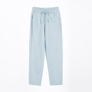 Pantalon Halen décontracté en coton pour le printemps et l'été Pantalon fendu pour femmes Pantalon à pieds fins Vente en gros - Product Image 4