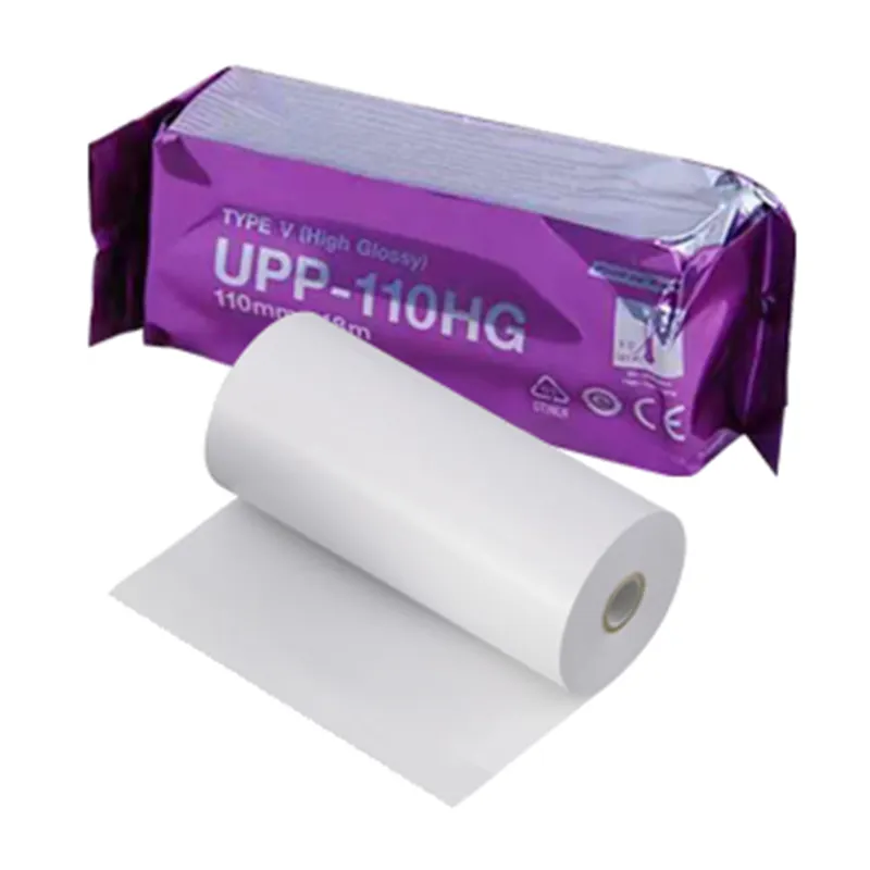 प्रकाश डाला वीडियो प्रिंटर के लिए अल्ट्रासाउंड कागज UPP-110HG चिकित्सा अल्ट्रासाउंड थर्मल पेपर रोल