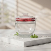 Bouteille en verre transparent de luxe pour nid d'oiseau, pot en verre scellé de haute qualité pour l'emballage alimentaire des nids d'oiseaux, logo personnalisé, vente en gros