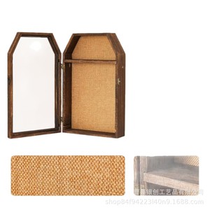 Vintage Wooden Wall Mounted Photo <b>Frame</b> With Dried Flower Display Handmade Decorative Storage Box For Home Decoration - Product Image 4