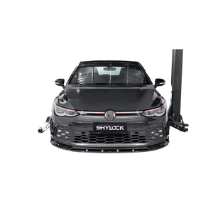 Kit carrosserie pour Volkswagen Golf 8 GTI, style Shyl amélioré, en fibre de carbone, comprenant lèvre avant, jupes latérales, diffuseur et spoiler - Product Image 1