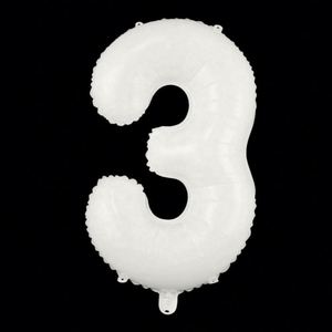 Factory Direct 32 Inch White Birthday Foil Number <b>Balloons</b> Party Decorations Supply - Product Image 4