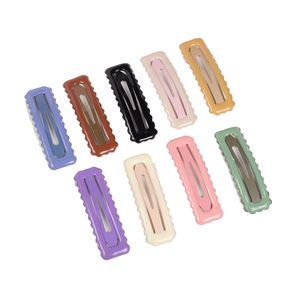 Pince à cheveux carrée ondulée dégradée couleur crème 12 cm en métal pour usage quotidien - Product Image 5