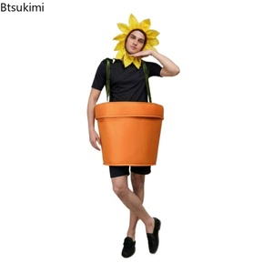 Costume de cosplay tournesol pour adulte, nouveauté, pour fête d'Halloween et spectacle, tenue de plante zombie, costume de pois tournesol - Product Image 1
