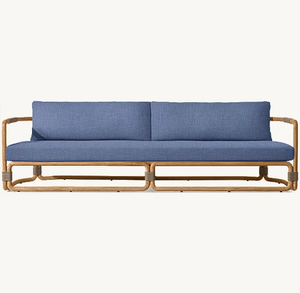 Muebles de Jardín de Alta Gama a Precio de Fábrica, Sofá de Teca <span class=keywords><strong>Maro</strong></span>, Diseño Contemporáneo, Sofá de Exterior para Patio y Uso en Exteriores - Product Image 3