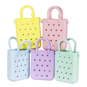 Bolso Bandolera Infantil de Silicona Impermeable, Mini Bolso de Dibujos Animados, Portátil y Ligero para la Playa, Viajes Diarios - Product Image 1