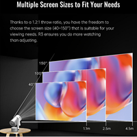 Portable Full HD 1080P LED LCD Vidéo Projecteur Auto-Focus Home Cinéma Projecteur Android 13 Système D'exploitation Mini OEM ODM Usine