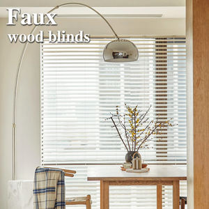 דוגמאות חינם להגנה על פרטיות חלון וילונות תריסים 2 "תריס עץ faux - Product Image 4