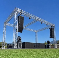 Structure de treillis de toit modulaire en aluminium pour éclairage de scène et événements, support d'écran LED, système de treillis pour enceintes