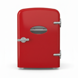 <span class=keywords><strong>Mini</strong></span> réfrigérateur portable 4L, réfrigérateur personnel compact pour voiture, bureau, dortoir, maison - Design rétro, refroidissement thermoélectrique - Product Image 1