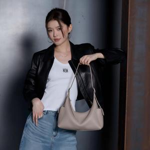 กระเป๋าถือสะพายข้างหนังแ<span class=keywords><strong>ท</strong></span>้ลายกรวดปลายสูงกระเป๋า<span class=keywords><strong>ท</strong></span>รง<span class=keywords><strong>เก</strong></span>ี๊ยวพับได้มีความ<span class=keywords><strong>จ</strong></span>ุมาก - Product Image 2