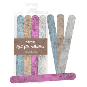 Custom 4Pcs Professional Nail Files Washable Emery Boards Assorted Fingernail Files Kit With Customized Package