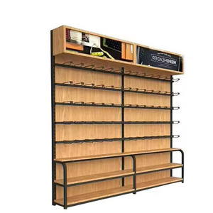 Kệ một mặt siêu thị và cửa hàng kim loại và kệ trưng bày bằng gỗ để trưng bày cửa hàng - Product Image 2