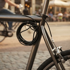 Câble de <span class=keywords><strong>frein</strong></span> universel en acier tressé noir de 1700 mm pour VTT, vélo de route et vélo de ville – Kit de câbles de <span class=keywords><strong>frein</strong></span> pour vélo - Product Image 3