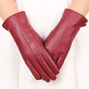 Gants en peau de mouton naturelle pour femmes, utilisation quotidienne printemps-automne, chauds, coupe-vent, pour la conduite et les loisirs - Product Image 4