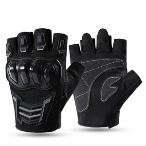 <span class=keywords><strong>Gants</strong></span> tactiques demi-doigts en peau de chèvre, antidérapants, respirants, légers, pour la conduite de <span class=keywords><strong>moto</strong></span>, protection solaire hivernale, antichoc - Product Image 2