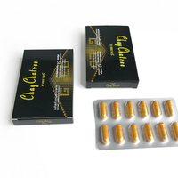 Fournisseur de produits thaïlandais, vente en gros de capsules dorées en boîte pour la santé masculine à base de plantes