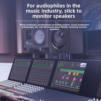 Speaker Monitor Studio Aktif QS-500 Seri 5 Inch Bluetooth 2-Way 70W untuk Rekaman, Studio Rumah, dan Pemantauan Audio Desktop