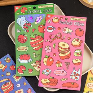 1 autocollant par paquet Vitality Apple Orchard Series Creative Designs pour le bricolage, le scrapbooking et la journalisation - Product Image 1