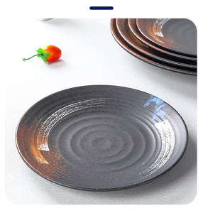 Plato Redondo Plano Estilo Japonés, Vajilla Multiusos para Bodas, Fiestas, Barbacoas, Restaurantes, Bufés - Product Image 5