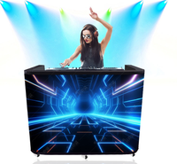 Écran LED d'intérieur DSY P1.86 GOB pour comptoir, bar, table de DJ, poste de travail, affichage flexible couleur personnalisé bleu 100-240V sur pied