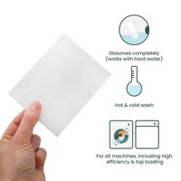 Feuilles de lessive concentrées écologiques jetables à faible mousse