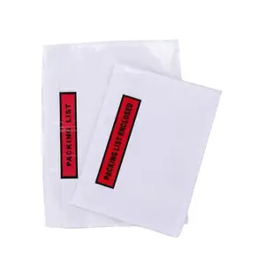 포장 목록 봉투 송장 동봉 된 슬립 파우치 자체 접착 배송 라벨 파우치 기도 빌 포장 봉투