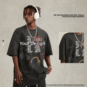 Camiseta de Verano para Hombre, de Algodón Grueso de 260 g/m², Estilo Jersey Sencillo, Estructurada y Holgada, Fabricante de Ropa Personalizada al por Mayor - Product Image 1