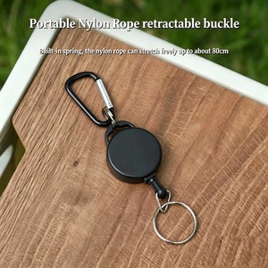 Longway Custom Retractable Stainless Steel Waterproof Key <b>Chain</b> Outdoor <b>Name</b> ID Badge Reel Gift Ideas for <b>Name</b> Holders - Product Image 6