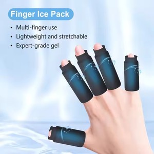 Sarung Es Jari Medis yang Dapat Digunakan Kembali, Tidak Beracun, dengan 4 Kantong Es untuk Terapi Panas Dingin pada Arthritis Tendinitis Ukuran S/M/L - Product Image 5