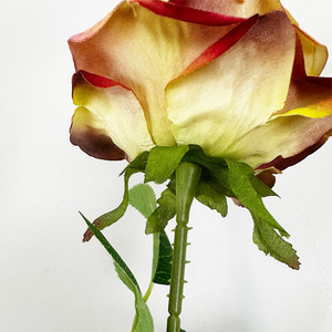 ดอกกุหลาบประดิษฐ์ 50 ซม. ดอกไม้ผ้าไหมจำลองคุณภาพสูง ตกแต่งบ้าน อุปกรณ์ประกอบฉากงานแต่งงาน วันวาเลนไทน์ - Product Image 2