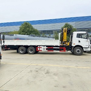 รถบรรทุกติดเครน FAW 6x4 12 ตัน แบบแขนพับได้ 10 ล้อ - Product Image 1