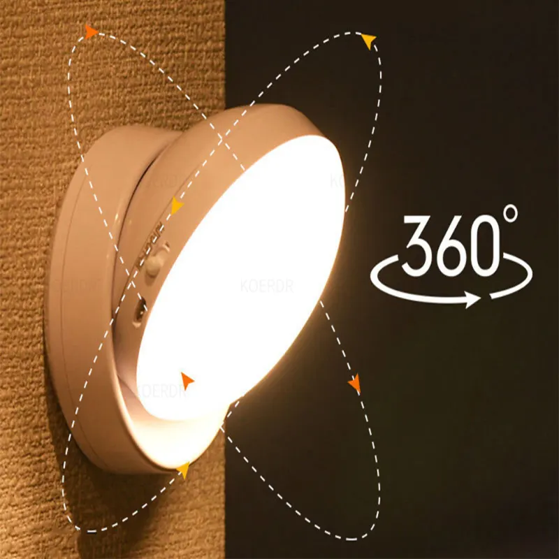 Energy-saving Motion Sensor Light Wireless Lamp Corridor Bedroom Decoration Home Rechargeable USB led night lights table lamp