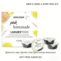 Kit de Pédicure Spa Citron en Gros, Marque Privée, Entièrement Personnalisable, Traitement de Pédicure et Spa des Pieds en Gros pour Fournitures Ongleries