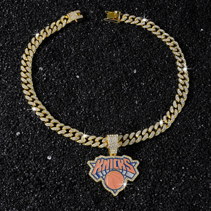 Nouveau Collier Pendentif Lettre de Basketball en Alliage au Design Unique, Plaqué Or, Personnalisation Hip-Hop, Bijou de Mode pour Homme - Product Image 5