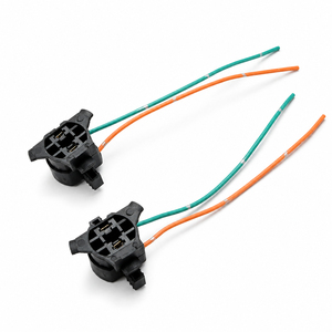 H7 LED Headlight Bulb <b>Adapter</b> Holder Socket Wiring Harness Connector for Hyundai Kia Mitsubishi Headlamp Base Retainer - Product Image 2