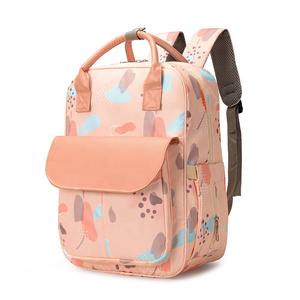 <span class=keywords><strong>2024</strong></span> nuevo patrón personalizado organizador de pañales <span class=keywords><strong>Caddy</strong></span> portátil impermeable al aire libre mamá mochila bolsa moda señora estilo - Product Image 3