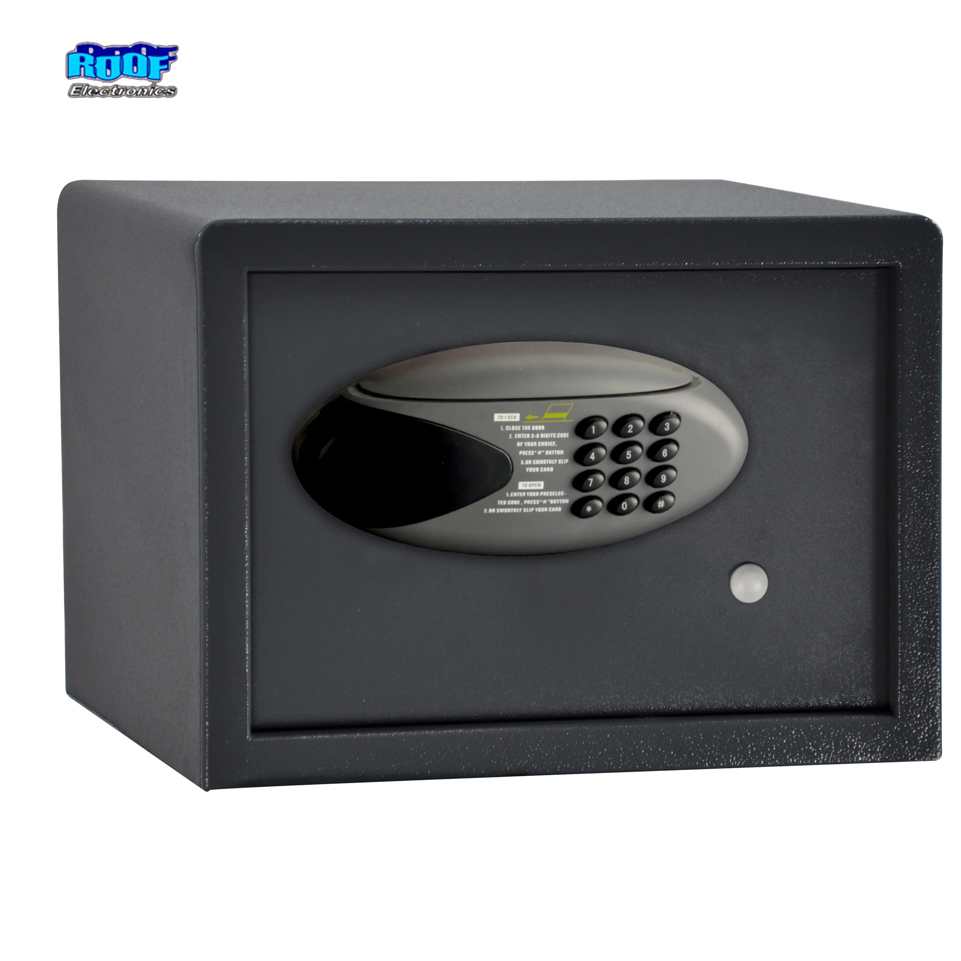 ROOF Electronic Motorized System LCD Magnetic Card Safe Hotel Digital Safe Deposit Box T-M25DZ