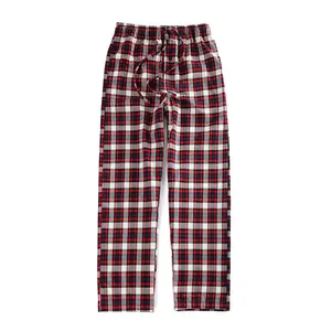 Fall Winter Toddler Boys Soft Pajamas Pants Children Flannel Gingham Plaid Sleepwear Pants