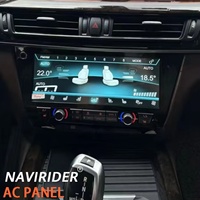Panneau de climatisation HD AC 10,25 pouces pour BMW Série 5 2011-2017, écran tactile LCD grand format pour le contrôle du climat