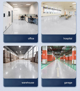 Revêtement de sol époxy auto-nivelant à effet marbre, résistant à l'usure, imperméable, pour usage domestique, couleur sable, jaune ivoire liquide - Product Image 5