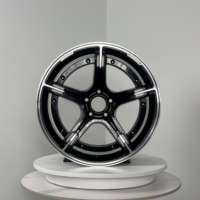 18 19 Pneumatiques pour SUV à roues coulées 5x112 ET38-40 noir brillant multi-spoke pour jantes de voitures