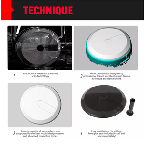 Cubierta de neumático de repuesto de fibra de carbono seca para clase G W463 1989-2018y actualización reemplazar partes del cuerpo cubierta de neumático trasero accesorios de coche - Product Image 2