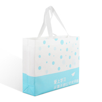 Sac fourre-tout écologique réutilisable en tissu non tissé rose laminé de luxe avec logo imprimé personnalisé