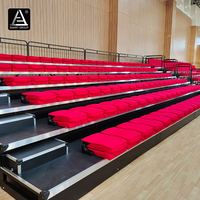 Tribune télescopique rétractable pour salle de sport intérieure, gradins rétractables pour le basketball, sièges télescopiques pour tribunes