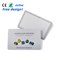 Carte en plastique PVC personnalisée format CR80, carte de garantie de montre, impression offset CMYK, transfert numérique, estampage à chaud, film de plastification