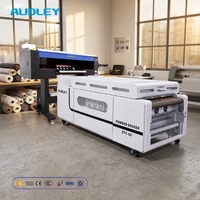 Imprimante DTF numérique 6 têtes I3200 automatique pour étiquettes, contrôle HOSON, haute vitesse 28 m²/h, encre pigmentée rouleau-à-rouleau, jet d'encre, garantie 1 an