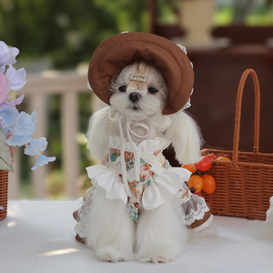 Robe de princesse de luxe en satin pour <span class=keywords><strong>chien</strong></span>, robe élégante à volants pour chat, accessoires pour <span class=keywords><strong>chien</strong></span> Lolita, vêtements pour animaux de compagnie, vêtements de luxe pour animaux de compagnie, Corgy - Product Image 6