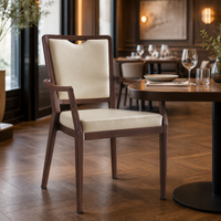 Chaise pour restaurant, mobilier de salle à manger, fauteuils de haute qualité avec structure en aluminium et revêtement en coton